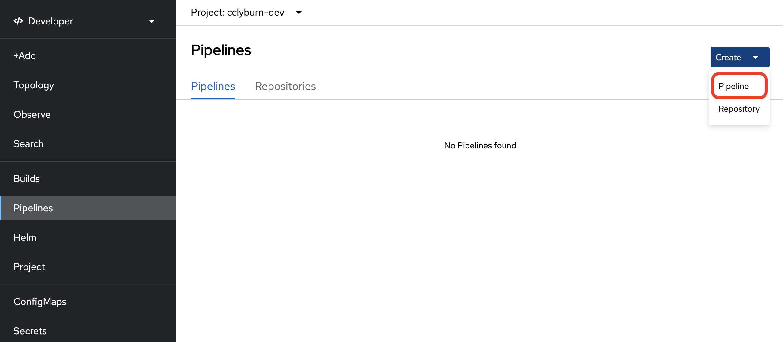 Create Pipeline