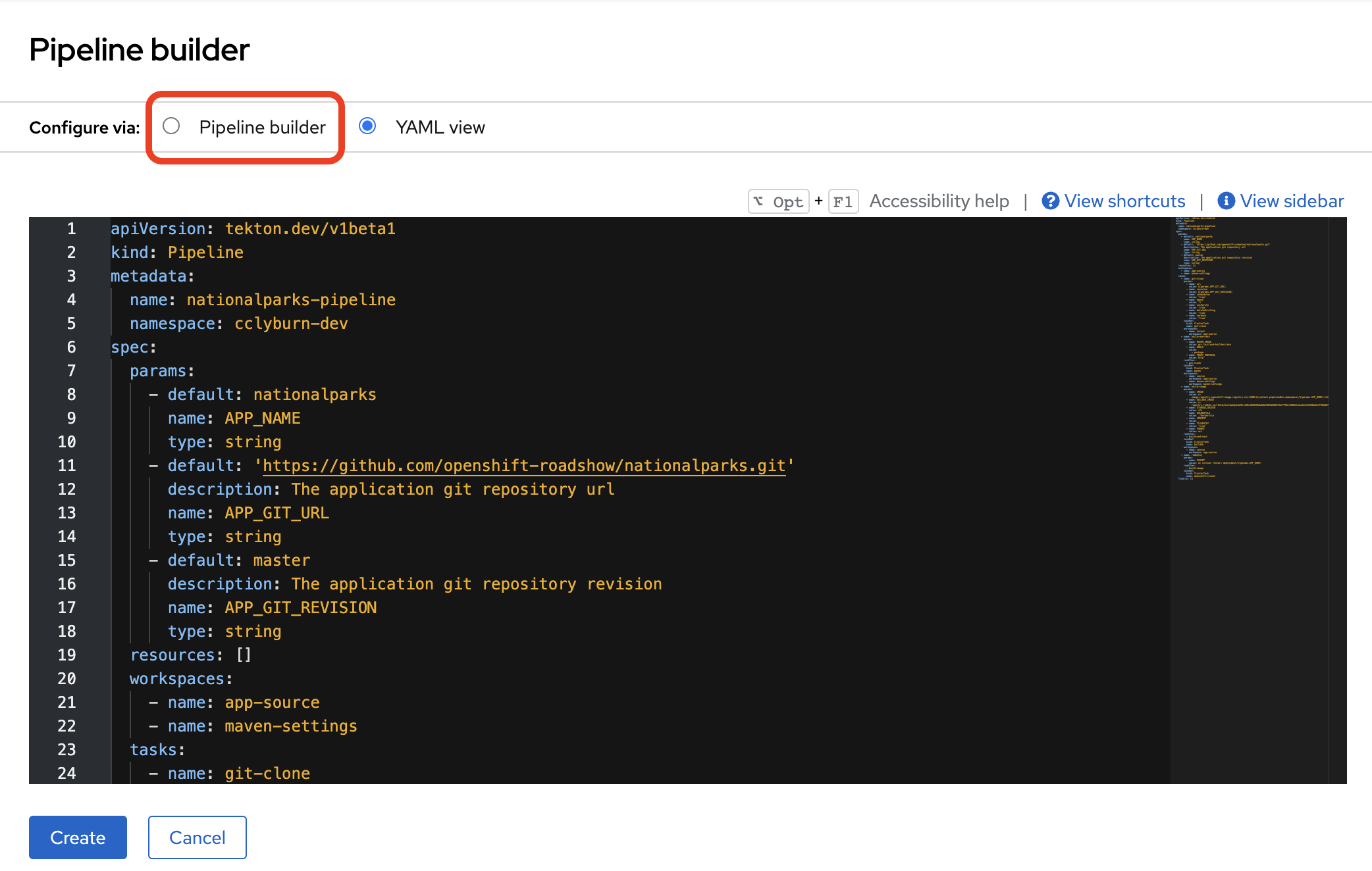 Pipeline Builder Java