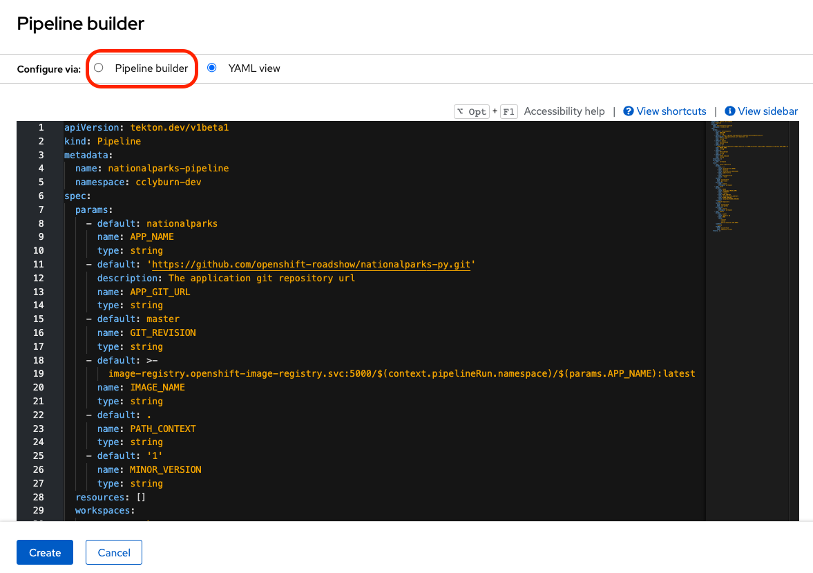 Pipeline Builder Java